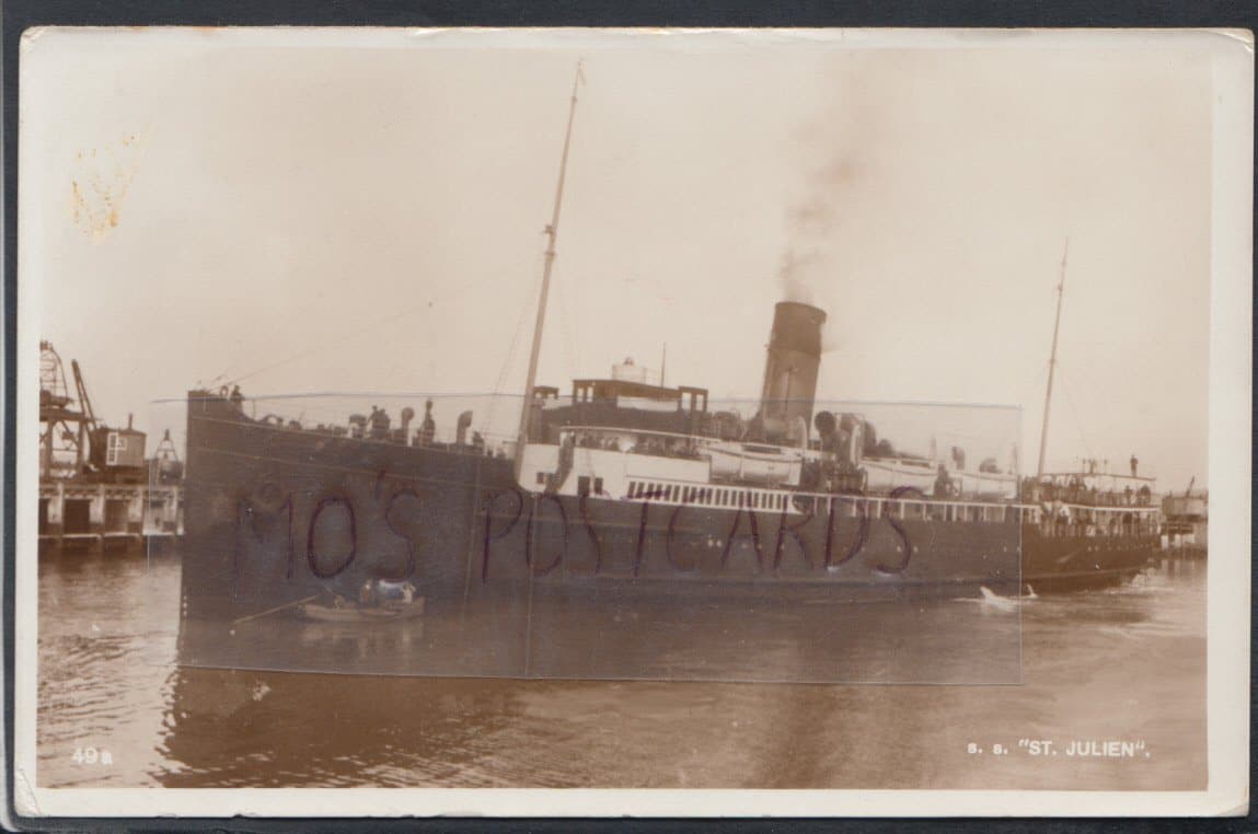 Shipping Postcard - S.S."St Julien" - Mo’s Postcards 