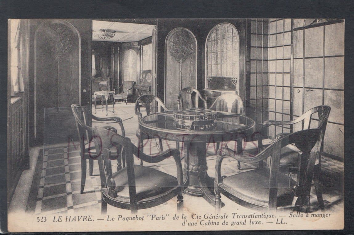 Shipping Postcard - Le Havre - Le Paquebot "Paris" De La Cie Generale Transatlantique - Mo’s Postcards 