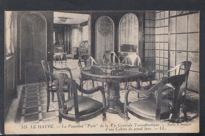 Shipping Postcard - Le Havre - Le Paquebot "Paris" De La Cie Generale Transatlantique - Mo’s Postcards 
