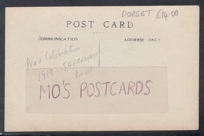 Dorset Postcard - Peace Celebrations, Sherborne, 1919 - Mo’s Postcards 