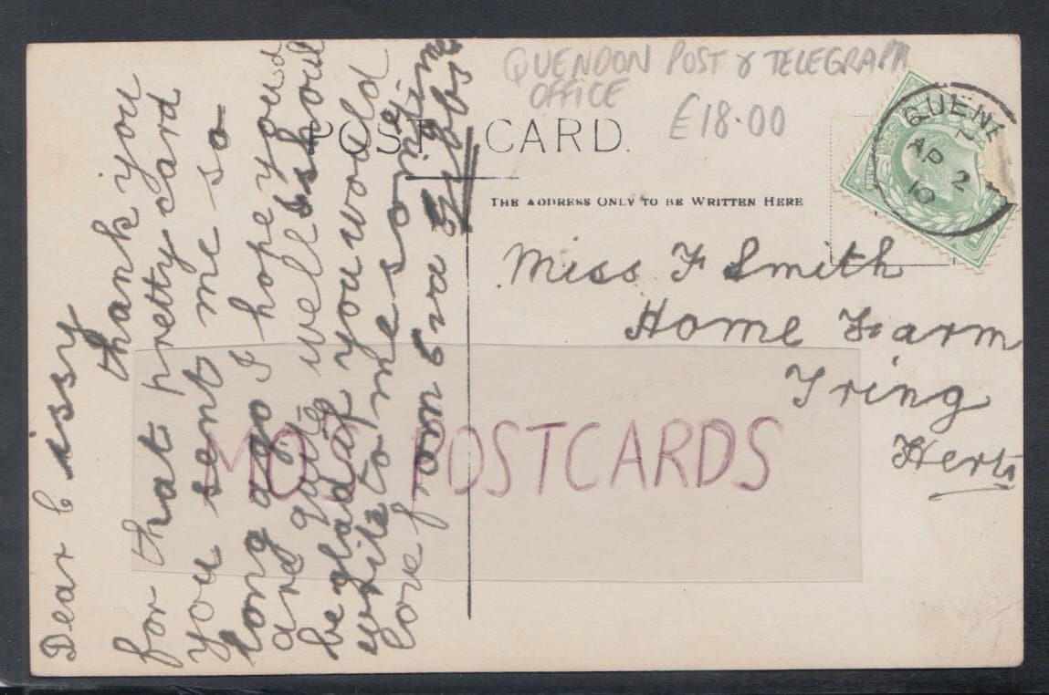 Essex Postcard - Quendon Post & Telegraph Office, 1910 - Mo’s Postcards 