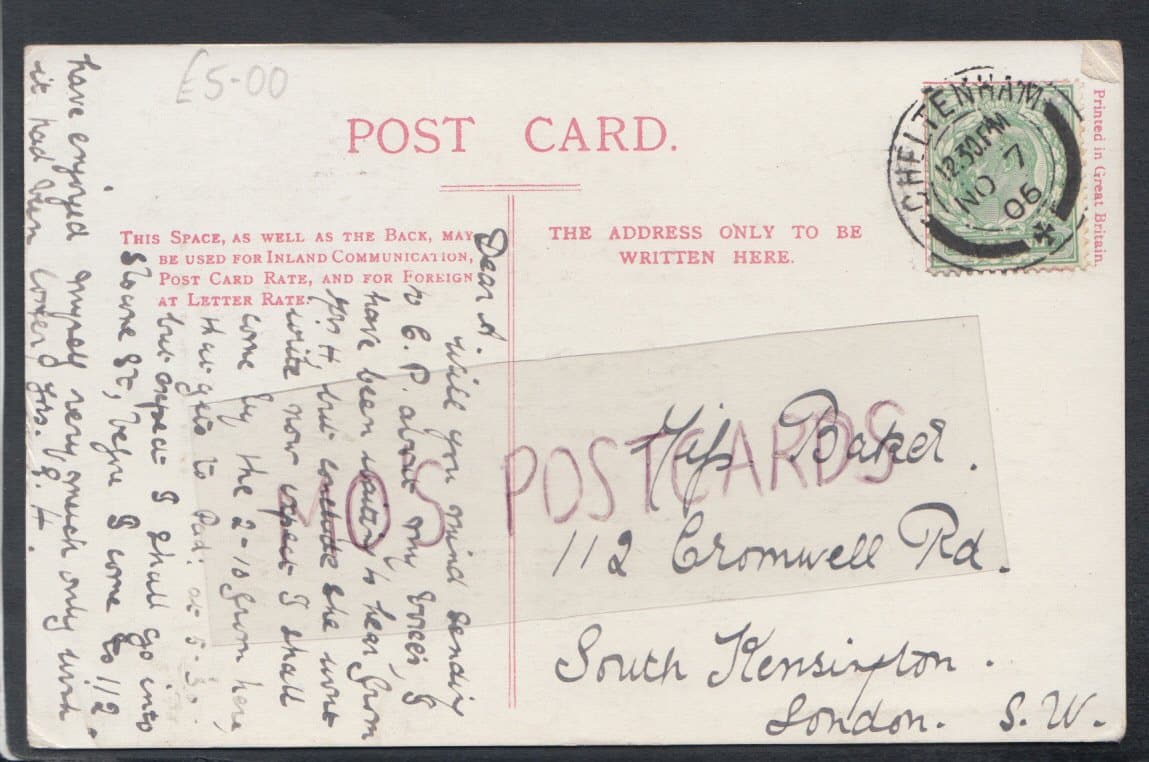 Gloucestershire Postcard - Southam-De-La-Bere, 1906 - Mo’s Postcards 