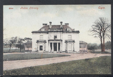 Scotland Postcard - Public Library, Elgin - Mo’s Postcards 