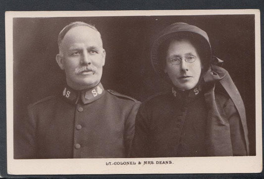 Salvation Army Postcard - Lt Colonel & Mrs Deans - Mo’s Postcards 