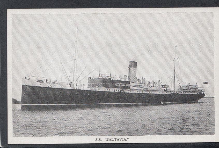 Shipping Postcard - S.S."Baltavia"- United Baltic Corporation Ltd - Mo’s Postcards 