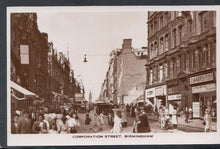 Load image into Gallery viewer, Warwickshire Postcard - Corporation Street, Birmingham - Mo’s Postcards 
