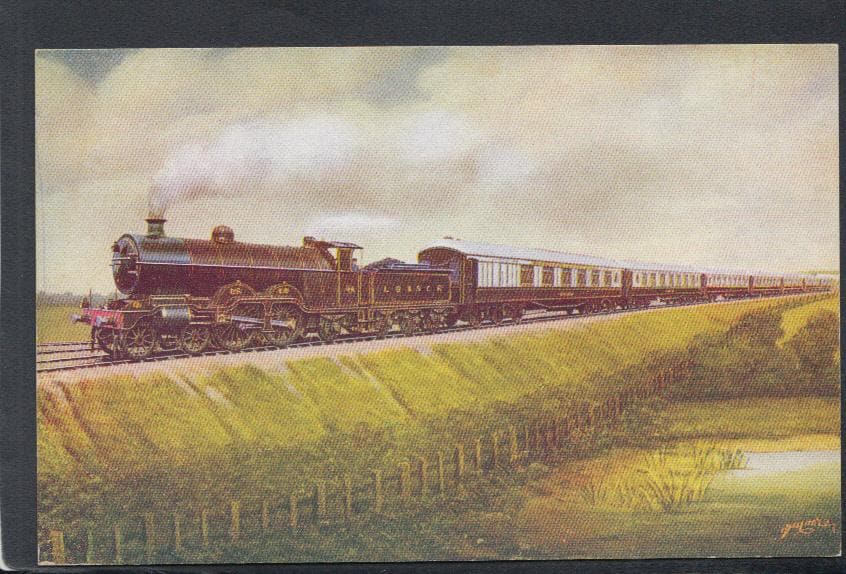 Railway Postcard - Trains - L.B.S.C.Class "H1 4-4-2 With "Southern elle Express c.1907 - Mo’s Postcards 