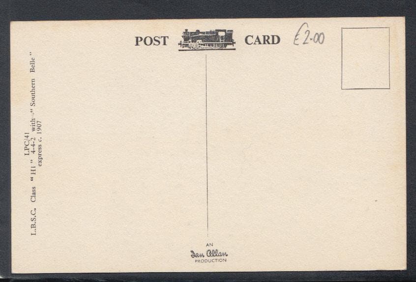Railway Postcard - Trains - L.B.S.C.Class "H1 4-4-2 With "Southern elle Express c.1907 - Mo’s Postcards 