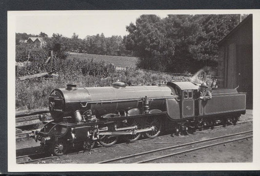 Railway Postcard - Trains - "Green Goddess" at Ravenglass, 1925 - Mo’s Postcards 