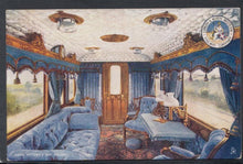 Load image into Gallery viewer, Railway Postcard - Trains - Queen Victoria&#39;s Day Saloon - Mo’s Postcards 
