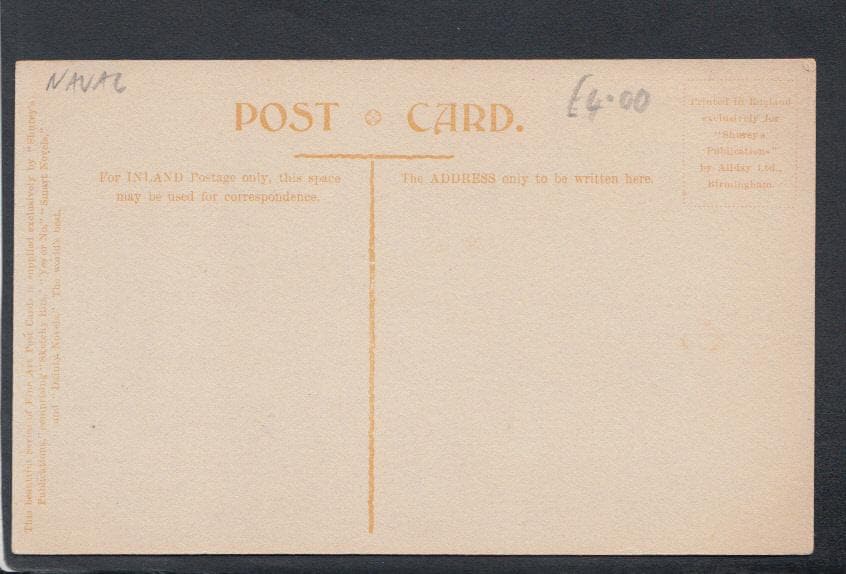 Military Postcard - Naval - Royal Navy - An Admiral and His Staff - Mo’s Postcards 