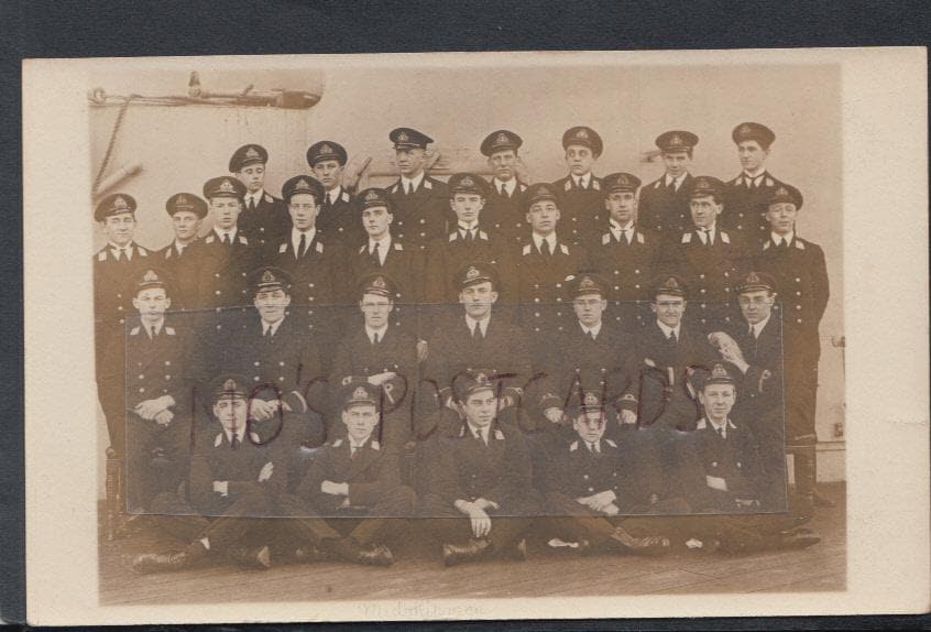 Military Postcard - Naval - Group of Midshipmen of H.M.S.Resolution - Mo’s Postcards 