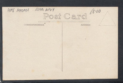 Military Postcard - Naval - Hands To Bathe, Sailors Diving, H.M.S.Malaya - Mo’s Postcards 