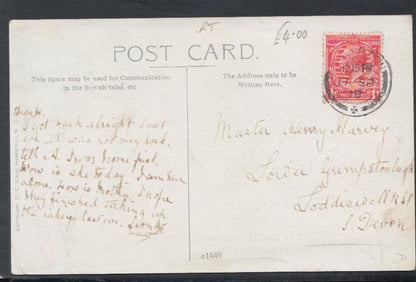 Military Postcard - Patriotic - Forget-Me-Not ! - The Union Jack and "Old Glory", 1919 - Mo’s Postcards 