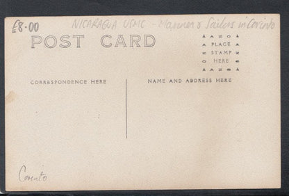 Nicaragua Postcard - Military - Marine and Sailors in Corinto - Mo’s Postcards 