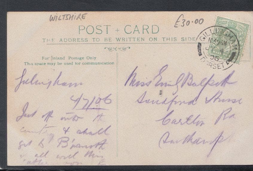 Wiltshire Postcard - Railway Accident at Salisbury, June 1906 - Mo’s Postcards 