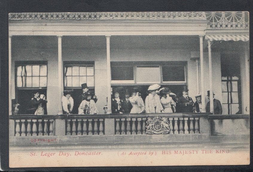 Sports Postcard - Horse Racing - St Leger Day, Doncaster - His Majesty The King, 1904 - Mo’s Postcards 