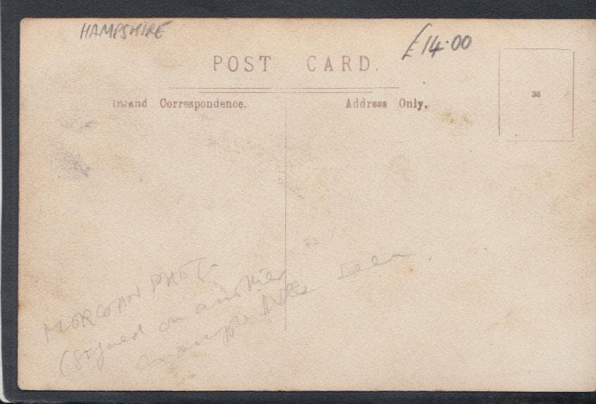 Sports Postcard - Eastleigh Bible Class Football Club - Winners Salisbury Minor Tournament, 1908 - Mo’s Postcards 