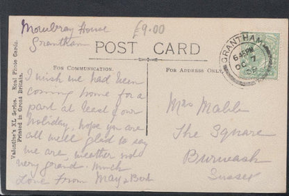 Lincolnshire Postcard - The Beehive, Grantham, 1909 - Mo’s Postcards 