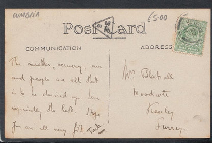 Cumbria Postcard - Belsfield Hotel, Bowness, 1911 - Mo’s Postcards 