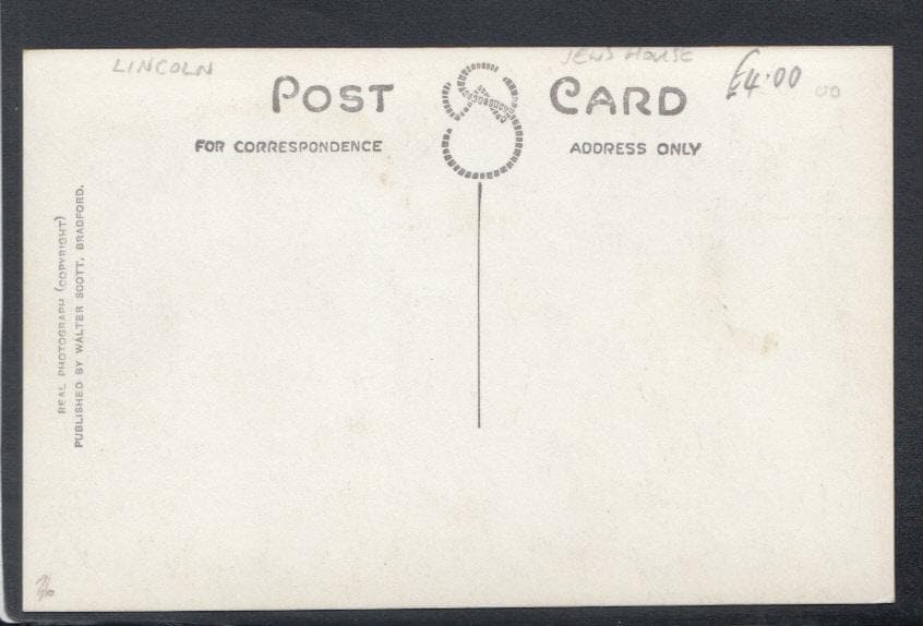 Lincolnshire Postcard - The Jews House, Lincoln - Mo’s Postcards 