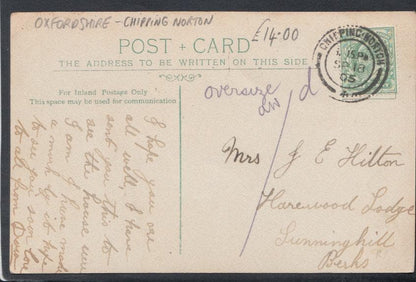 Oxfordshire Postcard - The Leys, Chipping Norton, 1905 - Mo’s Postcards 