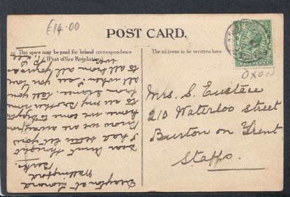 Oxfordshire Postcard - Drayton St Leonards Village, 1917 - Mo’s Postcards 