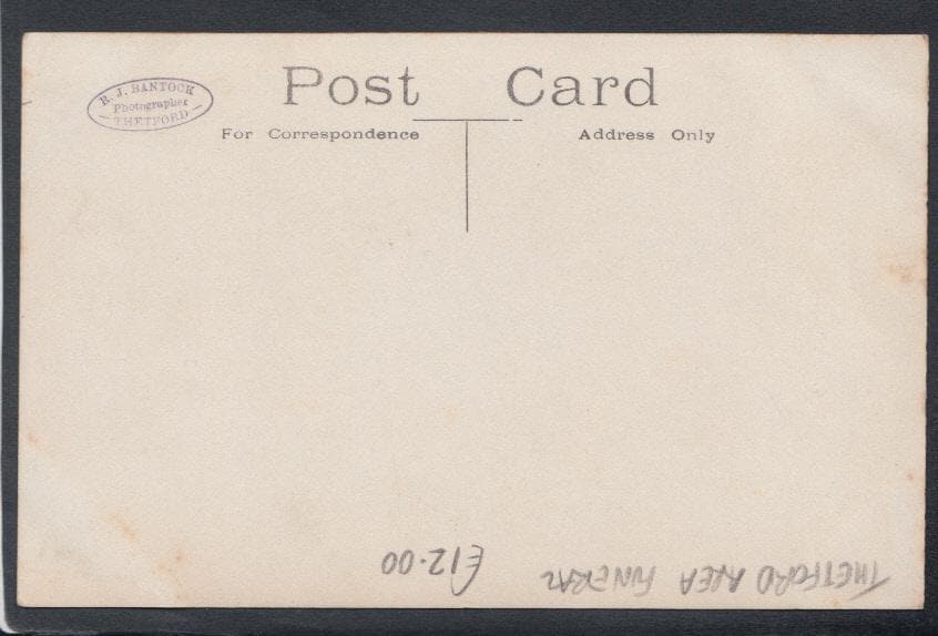Norfolk Postcard - Thetford Area Funeral - Mo’s Postcards 
