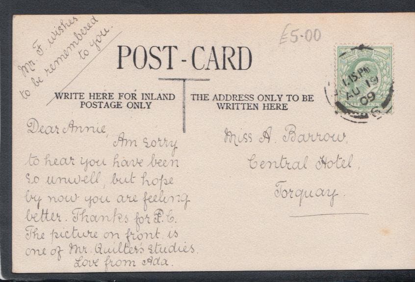 Leicestershire Postcard - New Walk, Leicester, 1909 - Mo’s Postcards 
