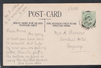 Leicestershire Postcard - New Walk, Leicester, 1909 - Mo’s Postcards 