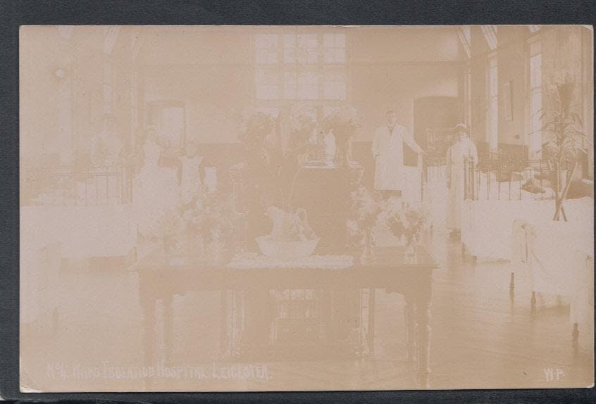Leicestershire Postcard - No 4 Ward, Isolation Hospital, Leicester, 1908 - Mo’s Postcards 