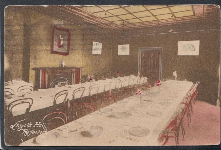 Lancashire Postcard - The Refectory, Loyola Hall (Rainhill Hall), Rainhill, Merseyside - Mo’s Postcards 