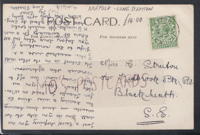Norfolk Postcard - Long Stratton Village, 1915 - Mo’s Postcards 