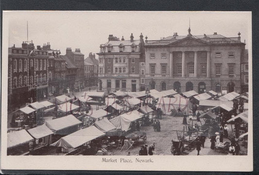 Nottinghamshire Postcard - Market Place, Newark - Mo’s Postcards 