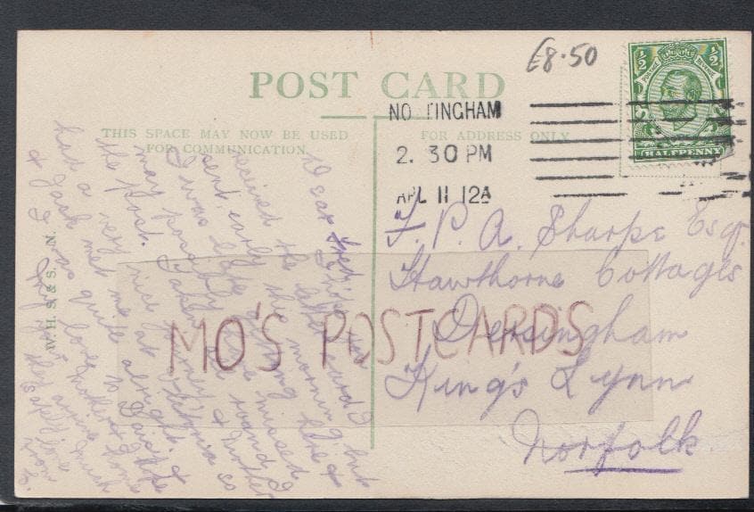 Nottinghamshire Postcard - Nottingham Market, 1912 - Mo’s Postcards 