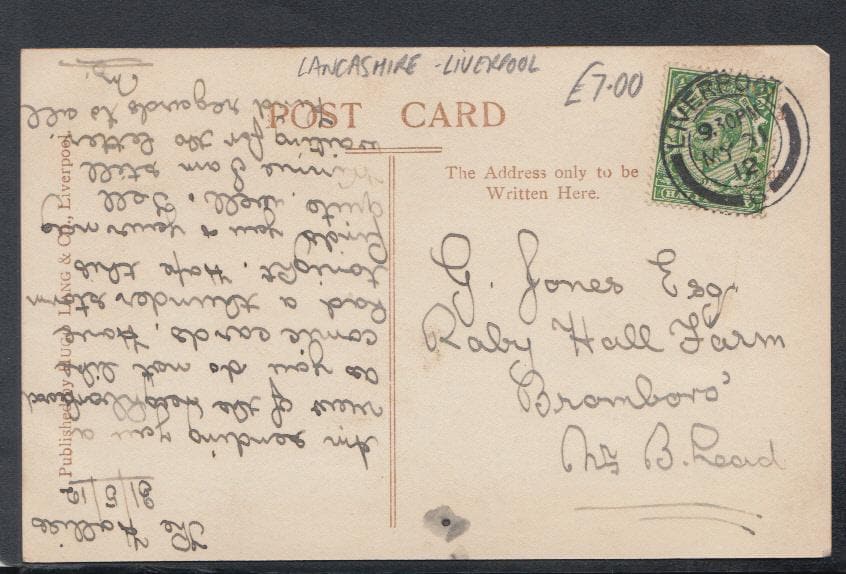 Lancashire Postcard - Greetings From Gateacre, 1912 - Mo’s Postcards 