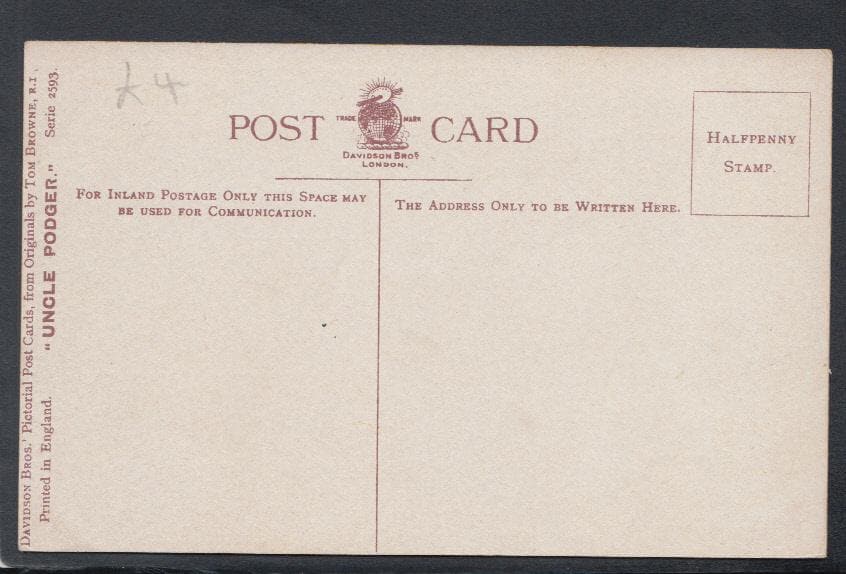 Comic Postcard - Uncle Podger / Matrimony / Marriage / Advice - Mo’s Postcards 