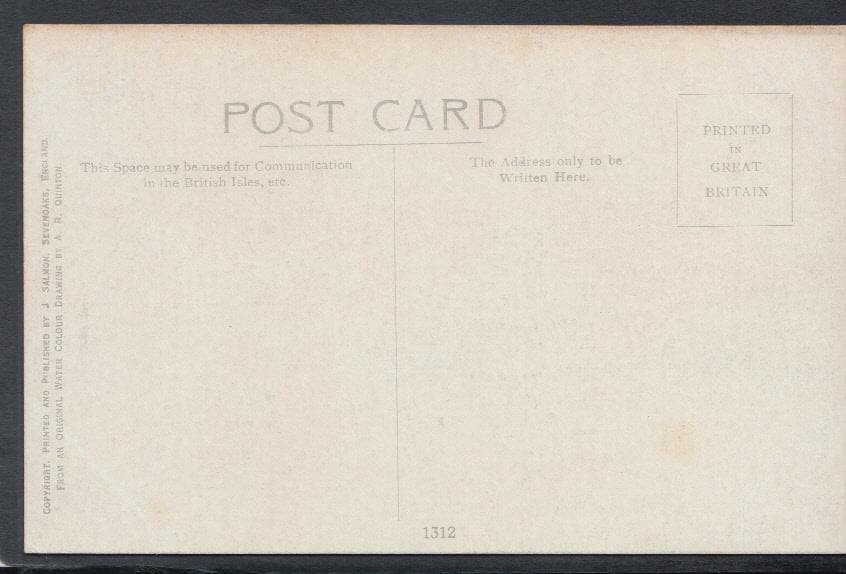 Worcestershire Postcard - The Toposcope, Beacon Hill, Malvern - Artist A.R.Quinton - Mo’s Postcards 