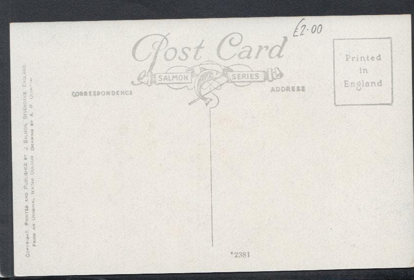 Somerset Postcard - Clevedon - Walton Castle - Artist A.R.Quinton - Mo’s Postcards 