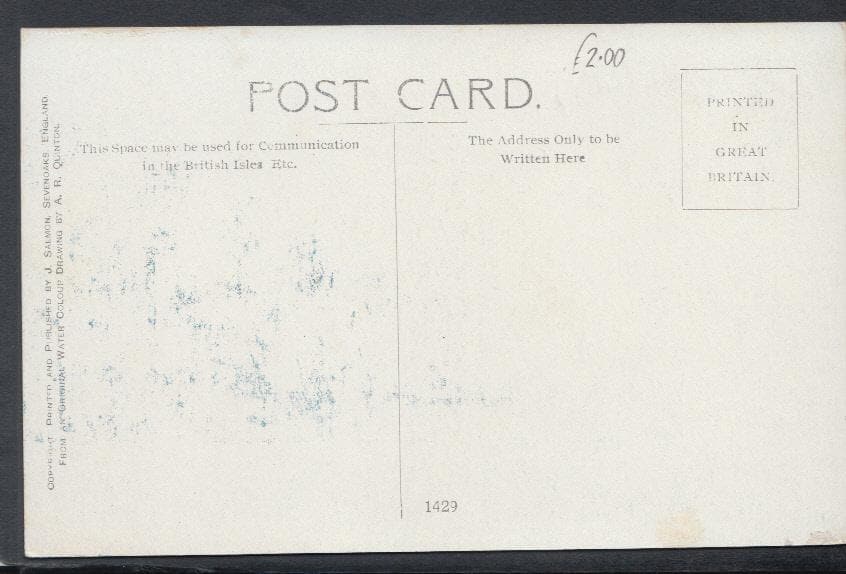 Kent Postcard - Leicester Square, Penshurst - Artist A.R.Quinton - Mo’s Postcards 