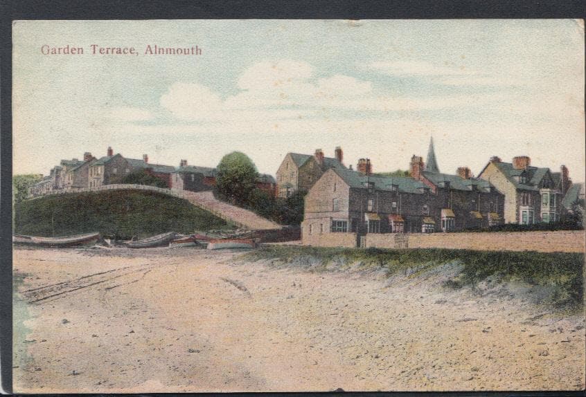 Northumberland Postcard - Garden Terrace, Alnmouth, 1905 - Mo’s Postcards 
