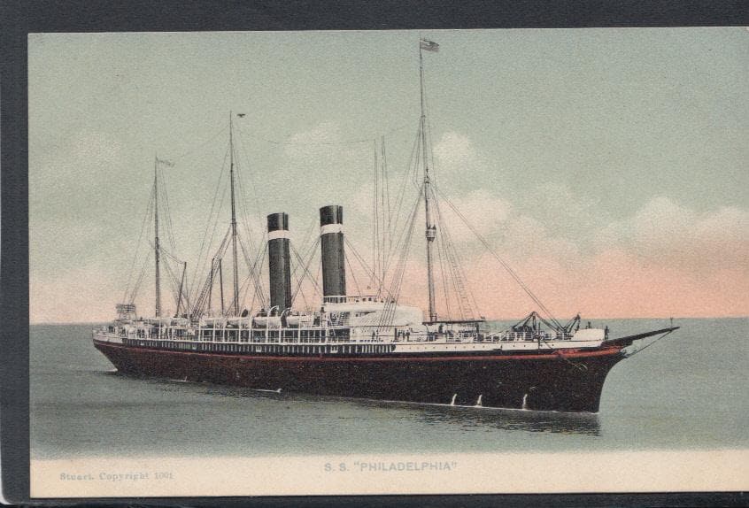 Shipping Postcard - S.S."Philadelphia" - Mo’s Postcards 