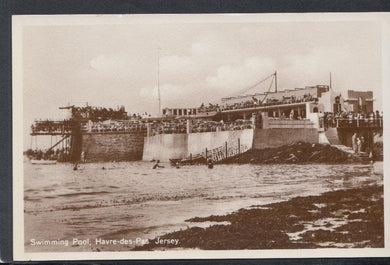 Channel Islands Postcard - Swimming Pool, Havre-Des-Pas, Jersey - Mo’s Postcards 