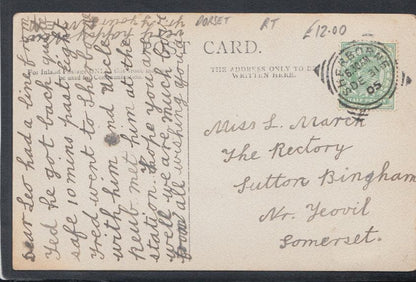 Dorset Postcard - The School, Trent, 1905 - Mo’s Postcards 