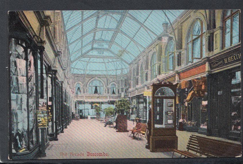 Dorset Postcard - The Arcade, Boscombe, Nr Bournemouth - Mo’s Postcards 
