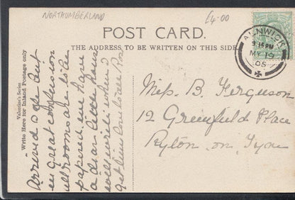 Northumberland Postcard - Alnwick From Clayport, 1905 - Mo’s Postcards 