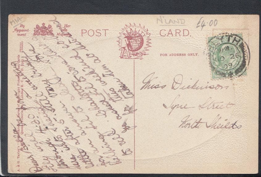 Northumberland Postcard - The Harbour, Blyth, 1909 - Mo’s Postcards 