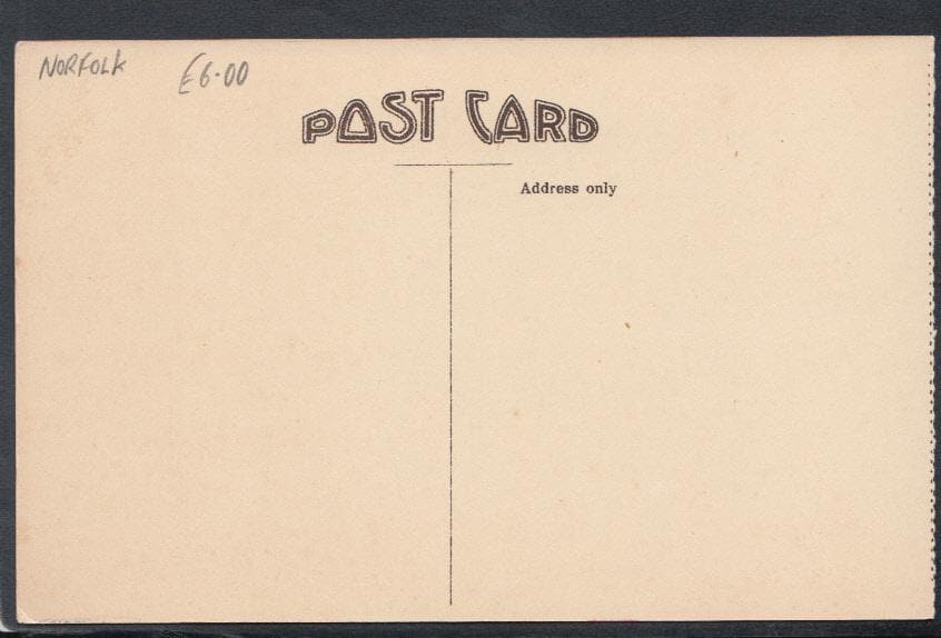 Norfolk Postcard - Way To Caister Camp on Right - Mo’s Postcards 