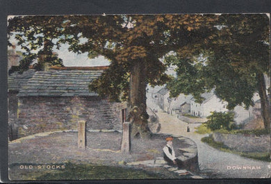 Lancashire Postcard - Old Stocks, Downham - Mo’s Postcards 