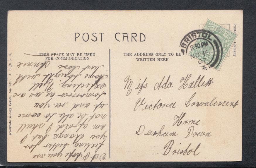 Bristol Postcard - Clifton Promenade, 1907 - Mo’s Postcards 